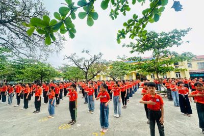 HỌC SINH TRƯỜNG TH GIA VÂN TỎA SÁNG TẠI NGÀY HỘI VÕ NHẠC VOVINAM 2026