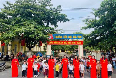 Trường tiểu học Gia Vân hân hoan chào đón các em học sinh vào lớp 1 năm học 2025-2026